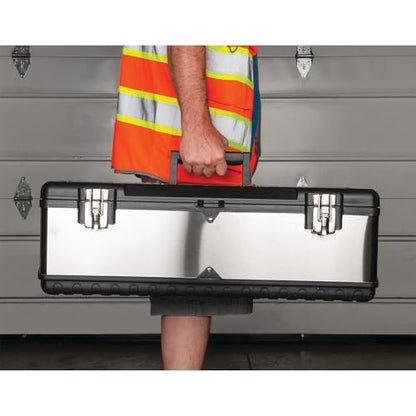 Performance Tool W54026 26-Inch Steel Tool Box With Removable Tote - size: 26", style: Steel Tool Box