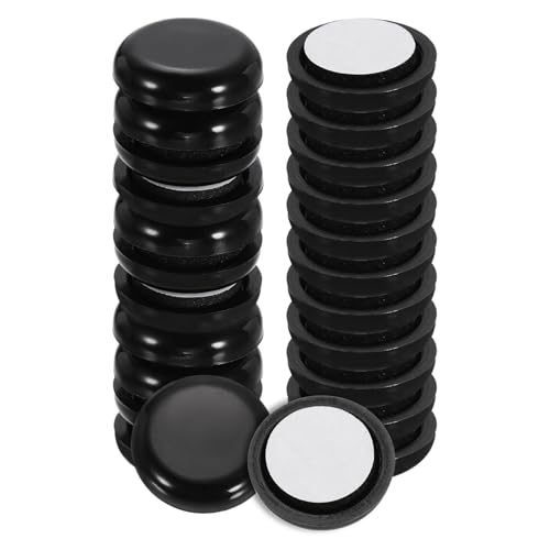 uxcell 24Pcs Plastic Furniture Sliders 0.75" Self-Adhesive Round Furniture Leg Protectors, Table Chairs Foot Cups Sliders Reusable Furnishing Movers for Hardwood Floors Tile Laminate - size: 0.75"