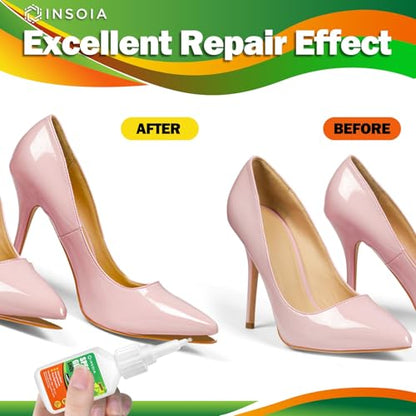 INSOIA Clear Super Glue for Shoe Repair, 20g, Waterproof, Strong, Quick Fix, Bonding Shoe Sole, Boots, Sandals, Sneakers, Leather & Footwear Items - size: 20 Grams * 1 Pack, style: Shoe Glue