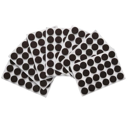 168 Pcs 18mm/0.7inch Black Self-Stick Furniture Round Felt Pads, Noise Stopper Floor Protection Felt Furniture Pads for Hardwood Floors, Chairs & Seat Legs