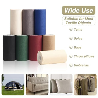 Gheeidau Canvas Repair Tape 4×70 Inch Waterproof Self-Adhesive Fabric Repair Patch for Repairing Boat Covers,Tents,Patio Umbrellas,Car Seats,Luggage,Sofas.(Burgundy) - color: Burgundy