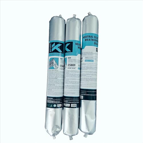 Silicone Caulk & Sealant Clear, Waterproof Silicone Sealant, Shrink & Crack Proof, Silicone Caulking for Kitchen, Bathroom, Interior & Exterior Use, 10.1 FL OZ/300ML