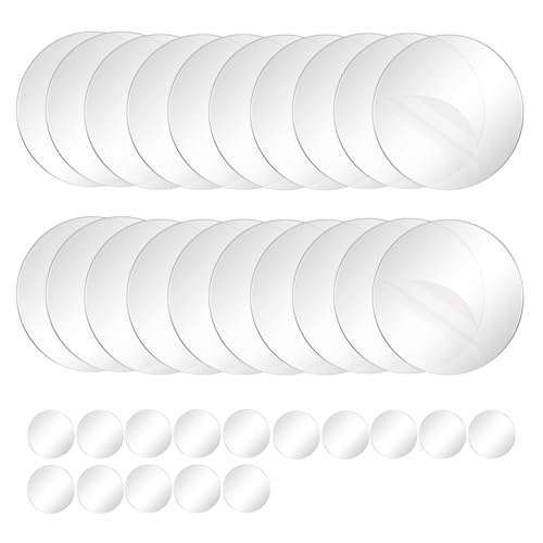 35PCS Heavy Duty Double Sided Adhesive Mounting Circle Tape, Waterproof Strong Clear No Residue Removable Tape for Hanging, Wall Mounting, Home Decor & Shower - size: 35Pcs