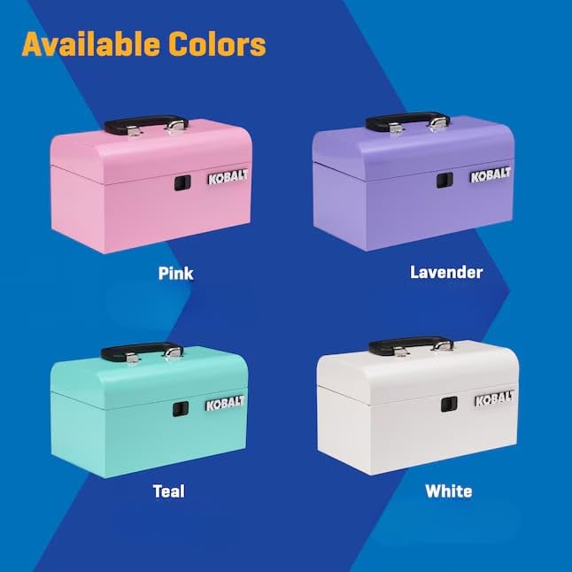 K.balt Retro Portable Mini Toolbox Pink Steel Tool Box - color: Pink, size: Retro