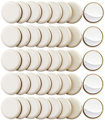 40PCS 1-3/4in.Self Stick Carpet Sliders Self Adhesive Furniture Moving Slider for Carpet Slider,Self-Adhesive Furniture Slider,Moving Pads Moving Furniture Sliders,Furniture Mover Glides Glider