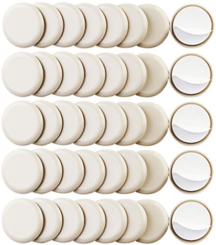 40PCS 1-3/4in.Self Stick Carpet Sliders Self Adhesive Furniture Moving Slider for Carpet Slider,Self-Adhesive Furniture Slider,Moving Pads Moving Furniture Sliders,Furniture Mover Glides Glider