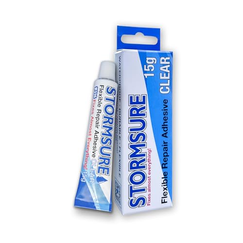 Stormsure Flexible Repair Adhesive 15g Clear– Heavy Duty Waterproof Adhesive, All-Purpose, Ultra-Durable, High Strength & Temperature Resistant