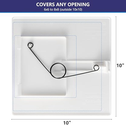 EASY-EXS Access Panels Spring-Fit 8"x8" (External 10"x10") Square - size: 8"x8" - 1 Pcs