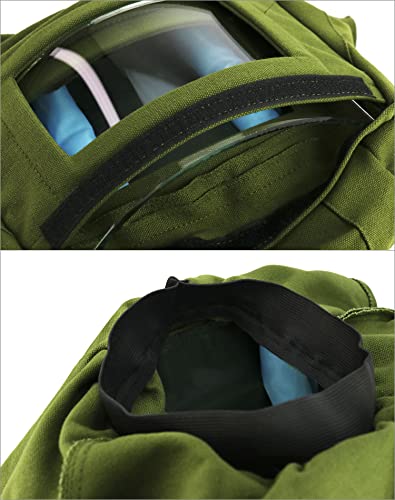 QWORK Sand Blasting Hood Cap, Shawl Cap Sandblasting Mask Anti Dust/Wind Sandblasting Tool Mask,Cut/Scratch/Heat Resistant Neck Protector, Green