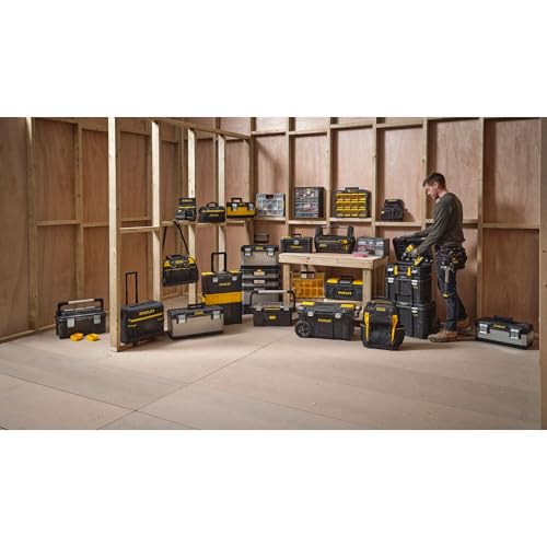 Stanley STST1-75515 Toolbox "Essential" with metal latches, Black/Yellow