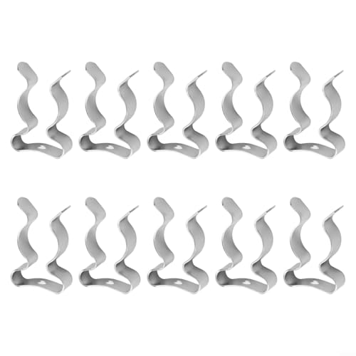 10 Pack Heavy Duty Manganese Steel Spring Terry Clips Wall Mount Tool Holders for Garage, Shed, and Workshop Organization, Fits 0.24 to 2 Inch Handles(19mm) - size: 19mm