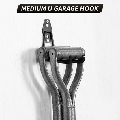30 Pack Garage Hooks, Heavy Duty Steel Wall Mount Utility Hangers with Anti-Slip Coating for Hanging Bikes, Ladders, Power Tools, and Garden Equipment - color: 30 Pack Black