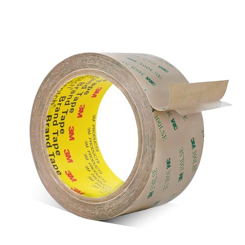 3M Double Sided Tape 300LSE 2" x 36Ft Clear Heavy Duty Adhesive Tape for Electronics, Laptop & Phone Repairs, Arts, Crafts, Leather Work, Card Making – 1 Pack - size: 2"x36Ft