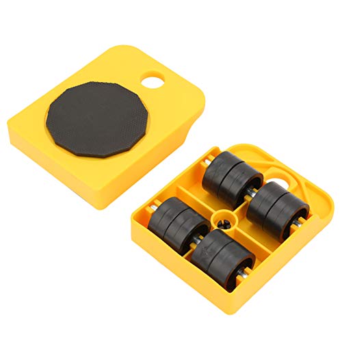 Hilitand Furniture Lifter Set 4 Sliders Sofa Transport Kit for Moving Couches Refrigerators Heavy Objects, Bearing 150KG (Yellow)