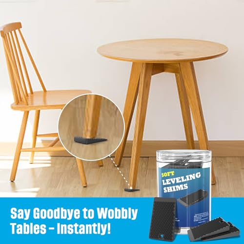 Furniture Levelers, 32 Piece Jar 2“, Rubber Shims for Leveling, Black Wedge for Table Toilet Refrigerator Piano, Non-Slip Shims for Home Improvement and Work, Cuttable and Stackable - size: Black