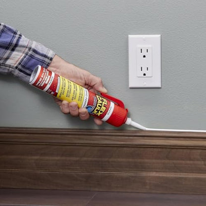 Flex Caulk, Waterproof & Weatherproof Hybrid Polymer Sealant, Strong, Paintable, Indoor, Outdoor, Bath, Shower, Sink, Window, Baseboards, Door, RV, Roof, Wood, Auto & Marine, White, 9 oz, 1-Pack - style: White, 9 oz, 1-Pack