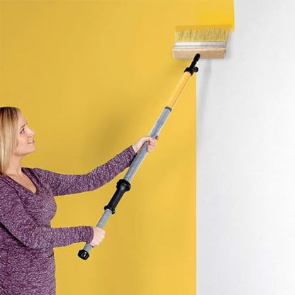 Deck Brush for Deck Stain Applicator，5” Paint Brush for Quick Decking，Stain Brushes for Walls and Furniture Paint Application，Wide Paint Brushes, Wooden, 5-inch