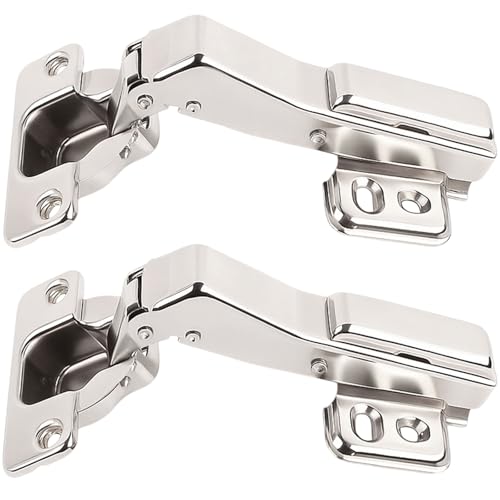 TamBee 45°Cabinet Hinges Soft Close Kitchen Door Cabinet Hinge - Concealed, Soft Close, 3D Adjust for 135 Degree Corner Cabinet, Cupboard Hinge Replacement with Mounting Screws, 2 Pack - style: 45°