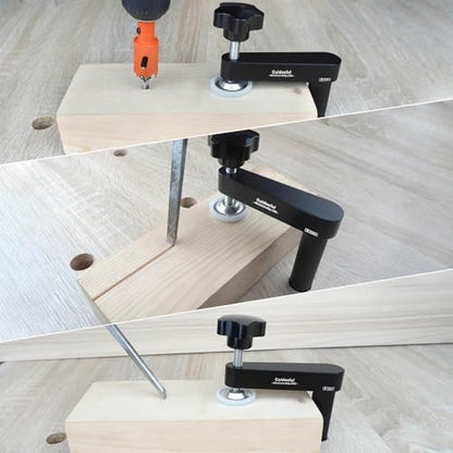 2-Pack 3/4" Bench Dog Clamps, Dog Hold Clamp Secure Woodworking Clamps For Woodworking, Anti-Twist, Compatible with 19mm Workbenches, for Craftsmen & DIYers