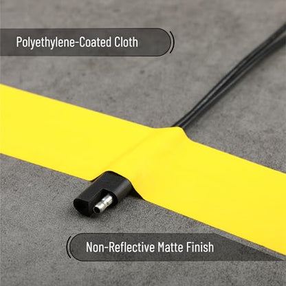 Bates- Yellow Gaffers Tape 2 Inch x 23 Yards, Yellow Gaffer Tape 2 inch, Polyethylene-Coated Cloth, Non-Reflective, No Residue - color: Yellow, size: 2 Inch x 23 Yards