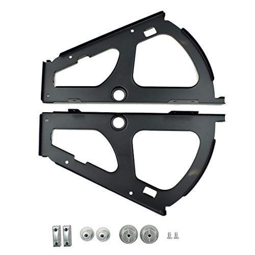 Shoes Drawer Cabinet Hinges Turing Rack Replacement Fittings Stainless Steel for Kitchen Living Room-2pcs - color: Black, size: 1 Layers