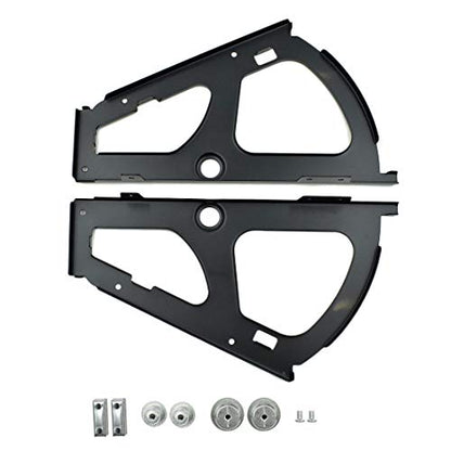 Shoes Drawer Cabinet Hinges Turing Rack Replacement Fittings Stainless Steel for Kitchen Living Room-2pcs - color: Black, size: 1 Layers