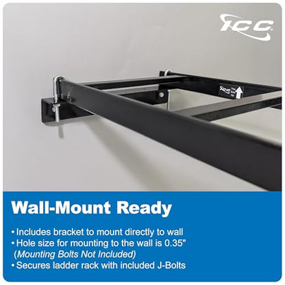 ICC Cable Runway Ladder Rack 5' Rack-to-Wall Mount Kit, 16-Gauge Steel, Made in USA