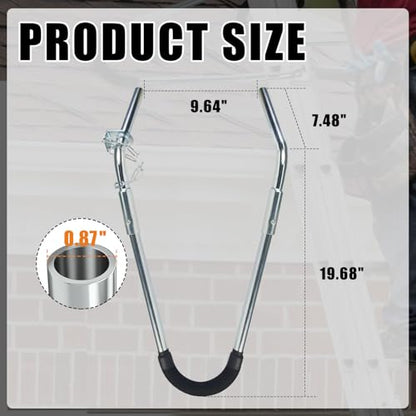Ladder Stabilizer Standoff Brackets with Foam Elbows Ladder Accessories,Extension Ladder Stabilizer for Roof,Ladder Standoff (1 Pairs)