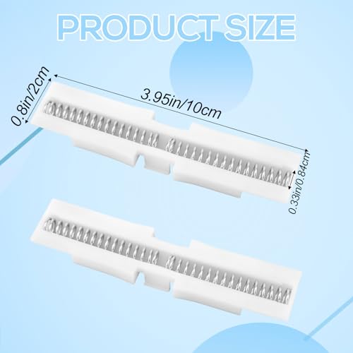 2pcs Bi-Fold Door Slide Guide, Bifold Closet Door Hardware Slide Guide Repair Kit with Spring Folding Sliding Pocket for Top Mount Protect Doors Track Cabinet (White)
