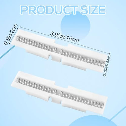 2pcs Bi-Fold Door Slide Guide, Bifold Closet Door Hardware Slide Guide Repair Kit with Spring Folding Sliding Pocket for Top Mount Protect Doors Track Cabinet (White)