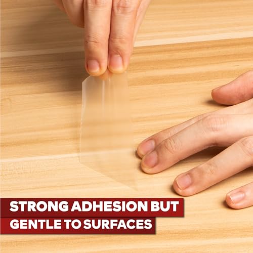XFasten Double Sided Tape Clear, Removable, 1.5-Inch by 30-Yards, Single Roll Ideal as a Gift Wrap Tape, Holding Carpets, and Woodworking - size: 1.5 Inch X 30 Yards