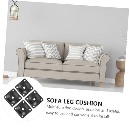 Cabilock Furniture Leg Mounting Plates Set Heavy Duty Iron Brackets for Sofa Table Chair Repair Easy to Install Sturdy Flat Design for Replacement of Worn Leg Connectors