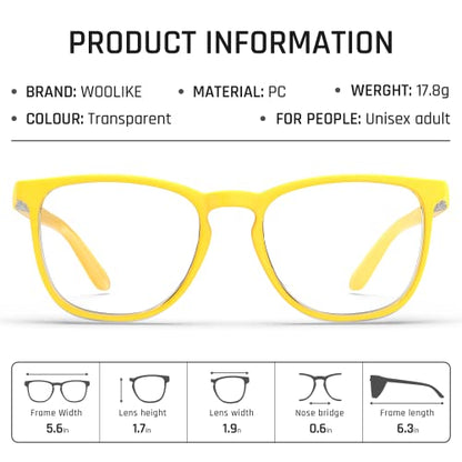Stylish Safety Glasses, Clear Anti-Fog Anti-Scratch Protective Glasses For Men And Women - color: Lemon Yellow