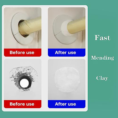 Pack of 50 White Seal Putty Waterproof Duct Seal Repair Sealing Clay, Quick Mending Mud for Drain Connection, Wall Hole, Air Conditioning Hole - color: 50 pack of sealant
