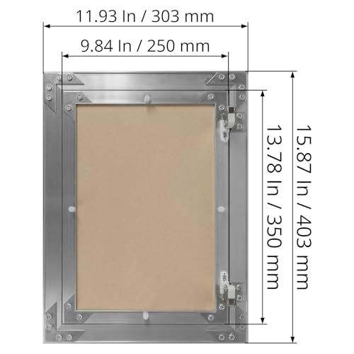 10" x 14" Waterproof Drywall Access Panel, Tileable and Paintable Ceiling and Wall Access Panel for Drywall, Wire Cover for Wall Covering Panels, Push to Open, Flush-Mount Wall Hole Cover - size: 10" X 14"