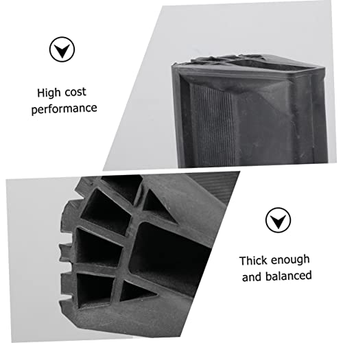HOMSFOU 2pcs Non-Slip Ladder Foot Pads Attic Ladder Grip Mats Stair Treads Carpet