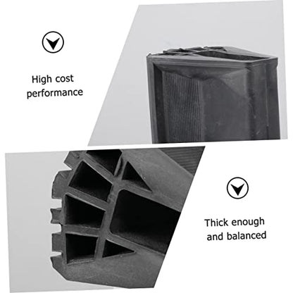 HOMSFOU 2pcs Non-Slip Ladder Foot Pads Attic Ladder Grip Mats Stair Treads Carpet