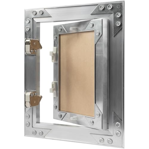 6" x 8" Waterproof Drywall Access Panel, Tileable and Paintable Ceiling and Wall Access Panel for Drywall, Wire Cover for Wall Covering Panels, Push to Open, Flush-Mount Wall Hole Cover - size: 6" X 8"