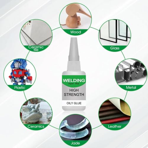 High Strength Welding Oily Glue, 2025 New Universal Glue Super Glue Fast Repair, Multifunctional Oily Welding Super Strong Bonding Magic Glǔe for Tile, Shoes, Glass, Ceramic, Plastic (1PCS) - color: 1PCS