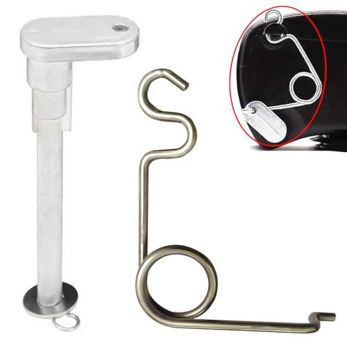 Fuel Door Hinge Pin with Gas Door Spring, for 2009-2014 F150, 2010-2014 Lincoln Mark Loose Gas Cap Permanent Repair Fix (09-14 Spring+Hinge) - size: 09-14 Spring+hinge