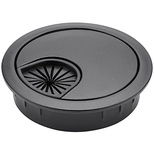 4 Pack 2 Inch Metal Desk Grommet for Wire Organizer, Black - color: Black-4Pack