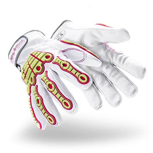HexArmor Cut-Resistant Impact Protection Insulated Leather Work Gloves | Chrome Series® 4086 | Small - color: Chrome Series 4086 | Impact & Cold Weather, size: Small