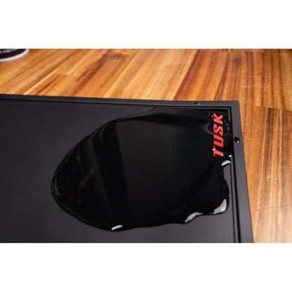 Tusk Workbench Mat 18” x 32” – Durable Black Vinyl Surface – Protective, Non-Slip, Easy-to-Clean Mat for Garage, Shop, Bench & Powersports Maintenance