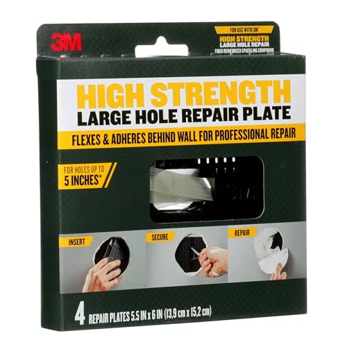 3M High Strength Large Hole Repair Plate, 4-pack