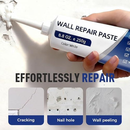 Efficient Drywall Repair Kit with Scraper, 2026 New Wall Repair Paste, Multi-Functional Crack Repair, Portable Hole Filler for Plaster Dent Repair and Wood Scratch Repairs (2 PCS) - color: 2 PCS