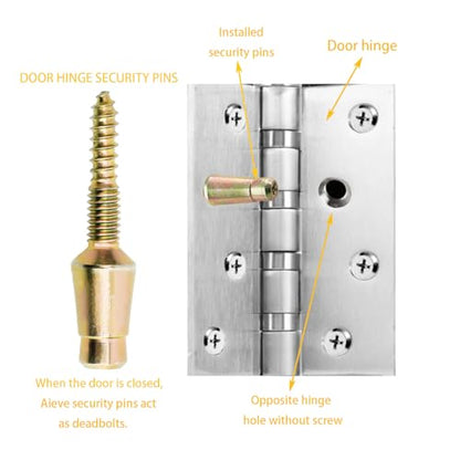 Door Hinges Security Screws,Door Hinge Security Pins,Door Hinge Screw -10 Pack