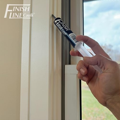 Precision Caulking Tool Kit – Syringe-Style Applicator with Small Replaceable Tips – Fine Detail Caulking, Small Cracks, Trim, and DIY Projects – Includes Filling System