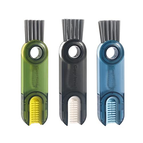 3 in 1 Cup Lid Gap Cleaning Brush Set, Multifunctional Insulation Bottle Cleaning Tools, Mutipurpose Tiny Silicone Cup Holder Cleaner, Home Kitchen Cleaning Tools - style: 3Pcs Mix