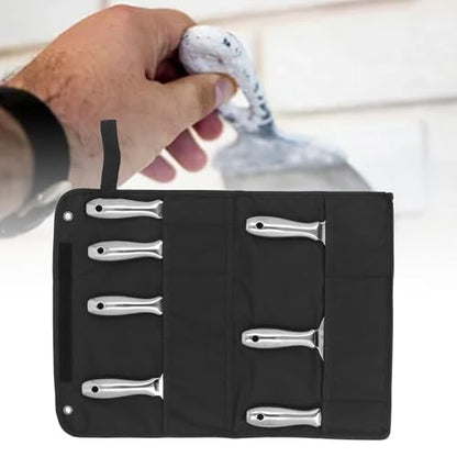 7pcs Stainless Steel Putty Knife Set for Drywall Spackle Mud Repair and Paint Scraping