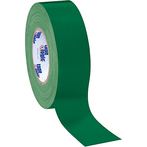 Aviditi (3 Rolls) Tape Logic 2 Inch x 60 Yards Multipurpose Duct Tape, Green, 10.0 Mil Thick - for Temporary Repairs, Labeling, Patching, Marking and Social Distancing - color: Green, style: 3 Pack